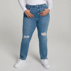 NEW NWT Good American Good Classic Jean In Blue509